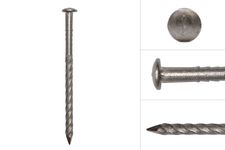 Pointes à tête bombée en acier inoxydable 2.9 x 45 mm - 500 gr 