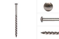 Bolkop schroefnagels RVS 3.2 x 55 mm - 500 gram