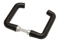 Deurkruk Coupemodel Aluminium Zwart - Per set