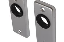 Deurrozetten aluminium rechthoekig - Per set