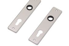 Deurschild PC72 aluminium kortschild - Per set