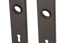 Deurschild zwart SL72 aluminium kortschild - Per set