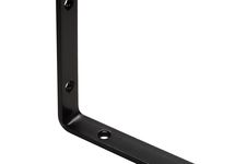 Staffa Angolare 125 mm Zincata Nera - al pezzo