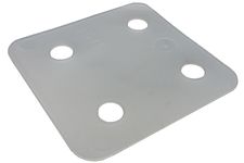 Drukplaat zonder sleuf 1 mm