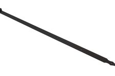 Bandella Dritta Nera con Fori Quadrati 120 cm - Punta Stile Rustico