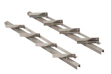 Flex Fence Draaibare Lamellen voor in de tuin RVS 50 cm - 2 stuks
