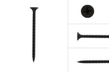 Phosphate Steel Fine Thread Plasterboard Screws 3.5 x 55 mm - 1000 pieces