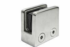 Pince à verre en acier inoxydable 316 pour verre trempé de 6 mm - Par pièce