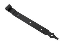 Bandella Nera 40 cm - con Sfalsamento e Fori Quadrati - Punta Stile Rustico