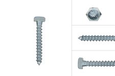Coach screws Galvanized M6 x 40 mm