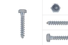 Tornillos barraqueros galvanizados M8 x 55 mm