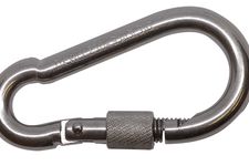 Karabijnhaak Met Schroefsluiting RVS A4 8 x 80 mm - Per Stuk