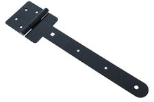 Cerniera a Bandella Quadrata Zincata Nera 300 mm - Pesante