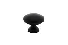 Pomelli per Mobili Neri 40 mm Rotondi Piatti - al pezzo