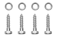Paalhouderschroef met zeskantkop verzinkt M8 x 30 - Set 4 Stuks