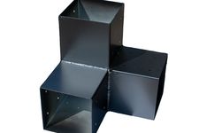 Pergola Hoekverbinding Zwart voor 15 x 15 cm balken - Per Stuk