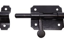 Plaatgrendel Zwart Klein - 65 x 50 mm - Per Stuk