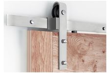 RVS Schuifdeursysteem met Rails - Recht Model Compleet 200 cm - Per Set	