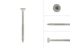 Stainless steel screws 5 x 60 mm for Oak and Garapa hardwood
