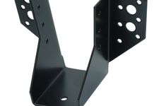 Raveeldrager Zwart Verzinkt voor 5 x 10 cm Balken - Per Stuk