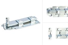 Rolschuif Vlak Verzinkt - 100 x 45 mm