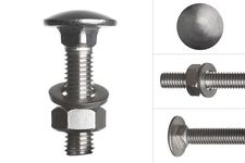 Carriage bolt stainless steel M12 x 50 mm
