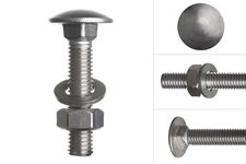 Carriage bolt stainless steel M12 x 60 mm