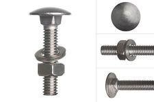 Carriage bolts Stainless Steel complete M6 x 30 mm