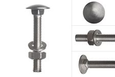 Carriage bolts Stainless Steel complete M6 x 40 mm