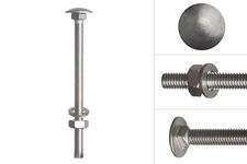 Carriage bolts Stainless Steel complete M6 x 80