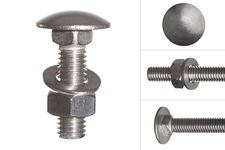 Carriage bolts stainless steel M8 x 35 mm