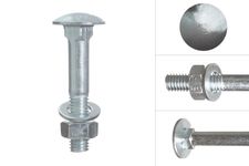 Vagnsbult Förzinkad M12 x 70mm - styckpris