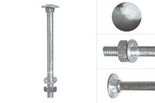 Carriage bolts galvanized m8 x 100 mm