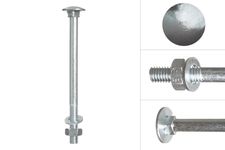 Carriage bolts galvanized m8 x 110 mm