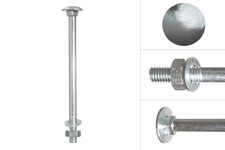 Carriage bolts galvanized m8 x 120 mm