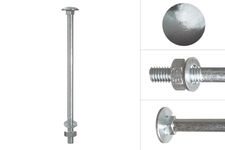 Carriage bolts galvanized m8 x 150 mm