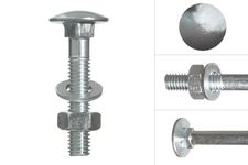 Carriage bolts galvanized m8 x 45 mm