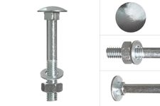 Carriage bolts galvanized m8 x 60 mm