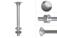 Carriage bolts galvanized m8 x 80 mm
