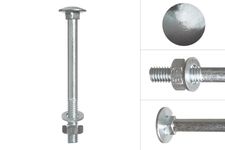 Carriage bolts galvanized m8 x 90 mm