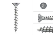 Vis à filetage intégral galvanisées 3 x 25 mm Torx 10 - Boîte 200 pièces
