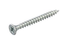 Parafusos para aglomerado galvanizados 4 x 45 mm Pozidrive rosca completa