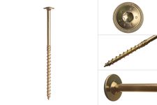 Montageskruvar Gult Förzinkad 6.0 x 160 mm Torx 40 - Styckpris
