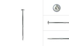 Montageskruv Grått Förzinkad 6.0 x 120 mm Torx 30 