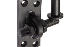 Kloben auf Platte Schwarz verstellbar 16 mm