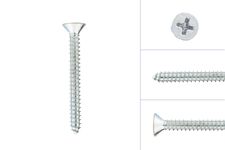Self-tapping screws Galvanized 6.3 x 63 mm Flat head