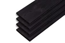 Zwarte Planken voor Flex Fence Draaibare Lamellen 50 cm Geïmpregneerd Grenen - Set 4 Stuks