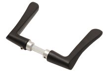 Zwarte deurklink vlindermodel - Per set