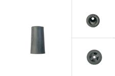 Deurstopper Rubber Zwart 75 mm - Per Stuk
