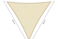 Schaduwdoek wit waterdicht 500cm